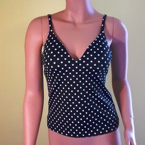 Hypnotic Tankini Black With White Polka Do…